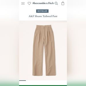 A&F Sloane tailored pant